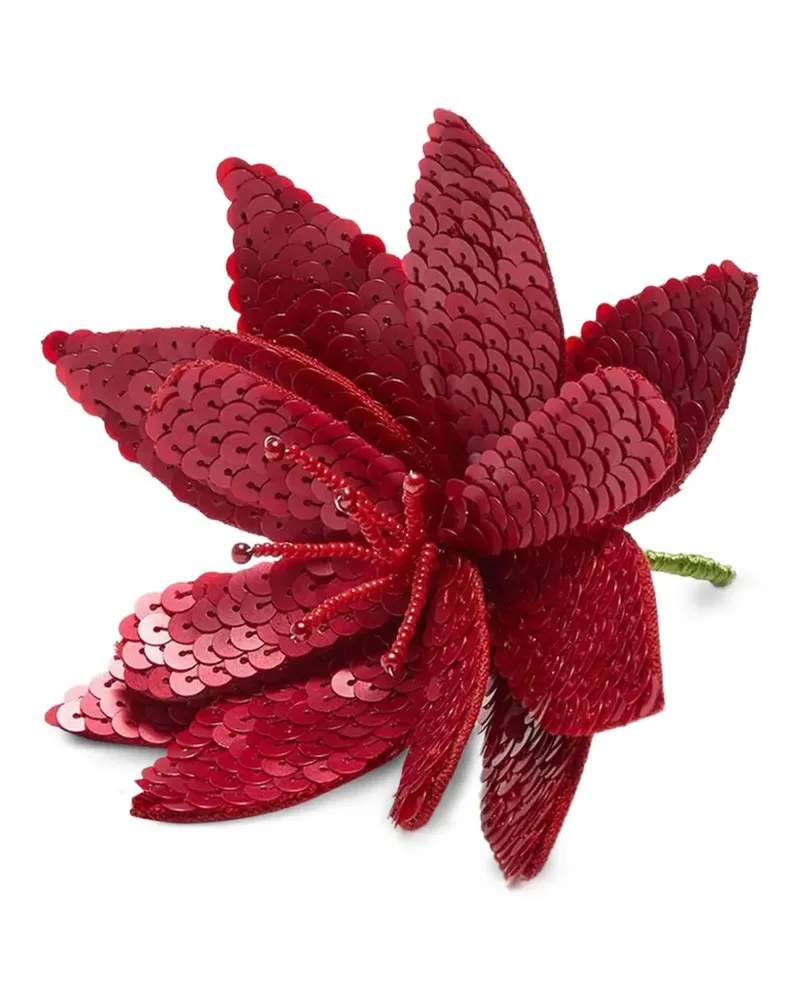 Maliparmi sequin flower brooch - Rot Rot