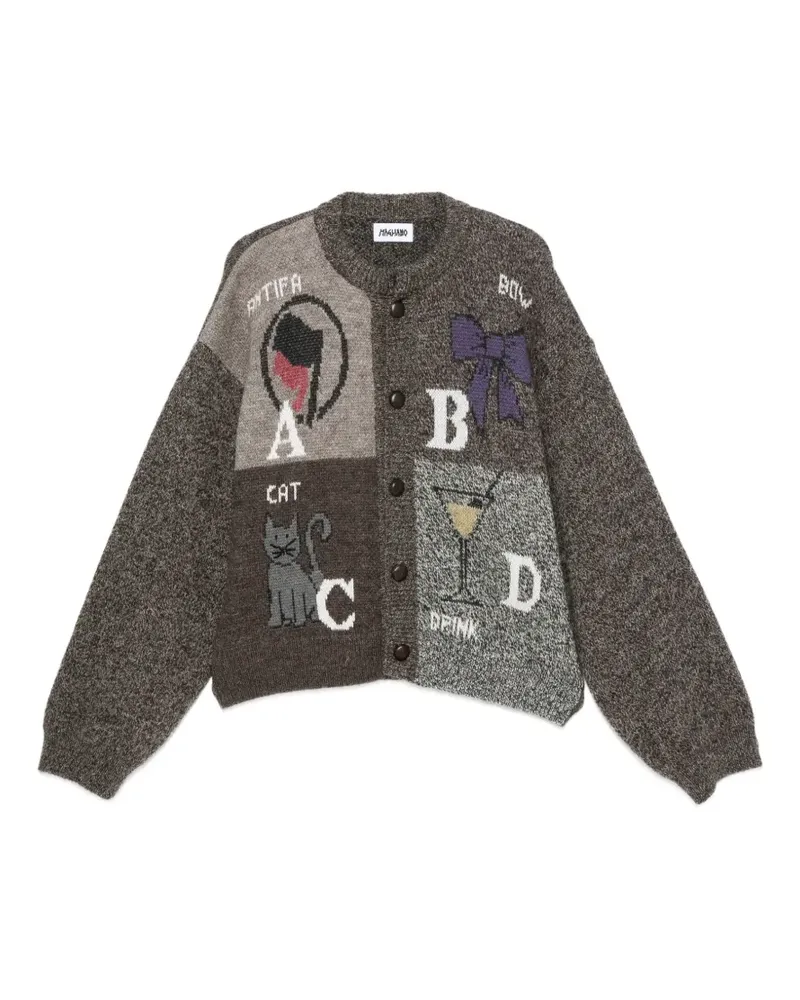 Magliano Cardigan im Patchwork-Look - Braun Braun