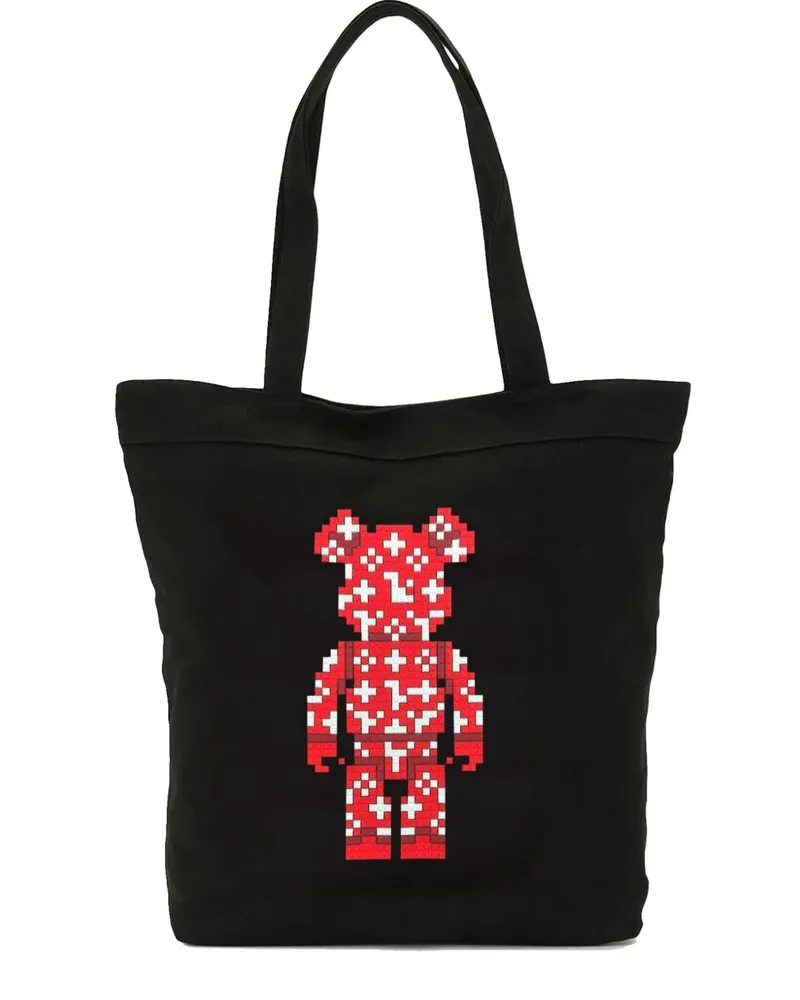 Mostly Heard Rarely Seen Sup Bear Tote Bag - Schwarz Schwarz