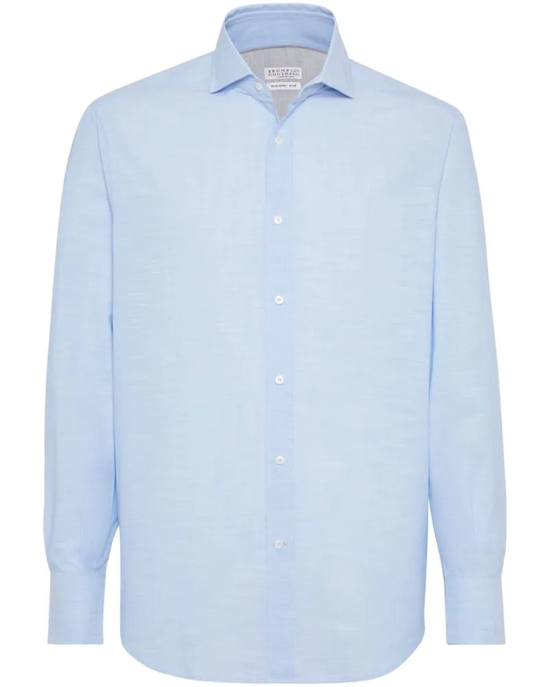 Brunello Cucinelli Klassisches Hemd - Blau Blau