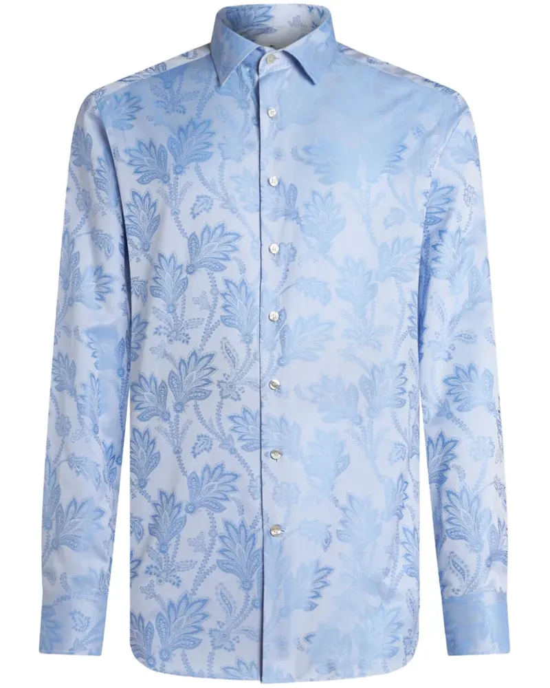 Etro Hemd mit Paisley-Print - Blau Blau