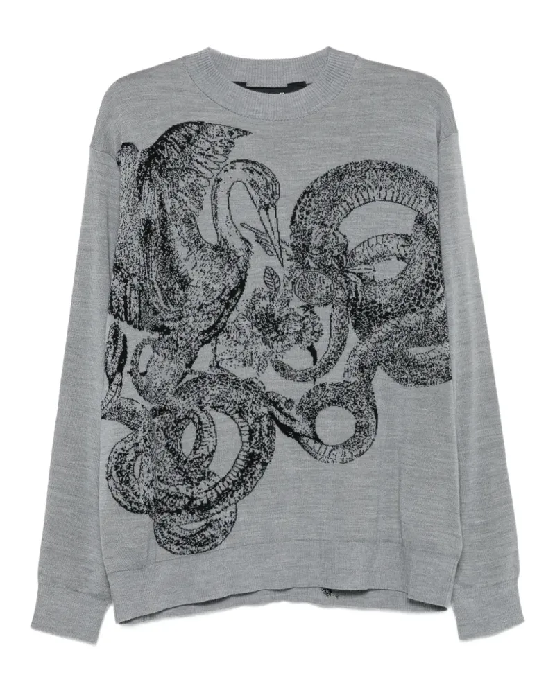 Just Cavalli Pullover mit Rundhalsausschnitt - Grau Grau