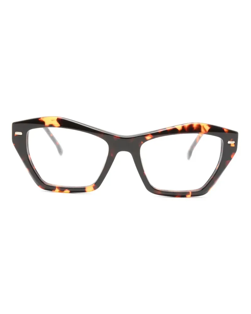 Carrera Cat-Eye-Brille in Schildpattoptik - Braun Braun