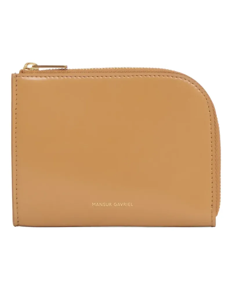 Mansur Gavriel Portemonnaie mit Logo-Stempel - Braun Braun