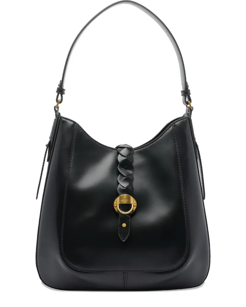 Isabel Marant Altay Schultertasche mit geflochtenem Detail - Schwarz Schwarz