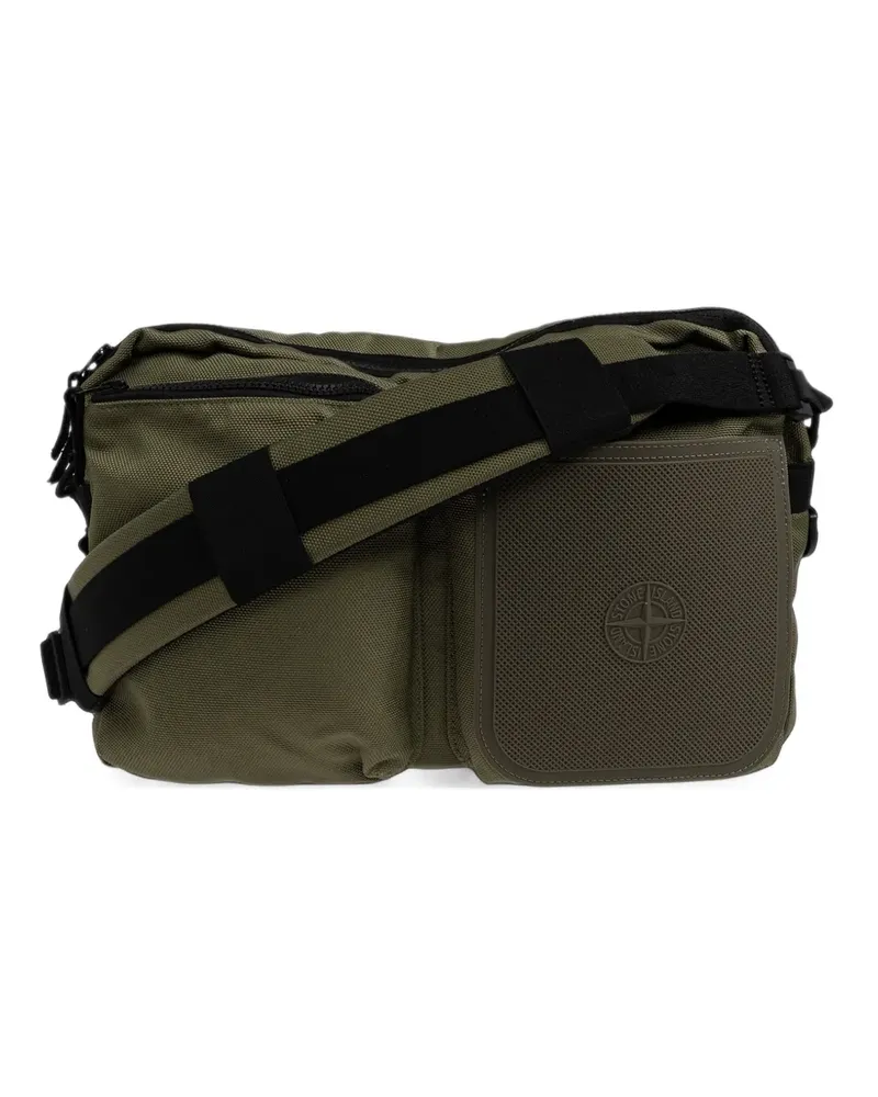 Stone Island 9200006 Panama Crossbody Bag aus Nylon - Grün Grün
