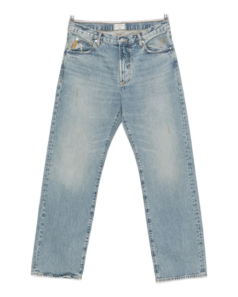 Emporio Armani logo-patch jeans - Blau Blau