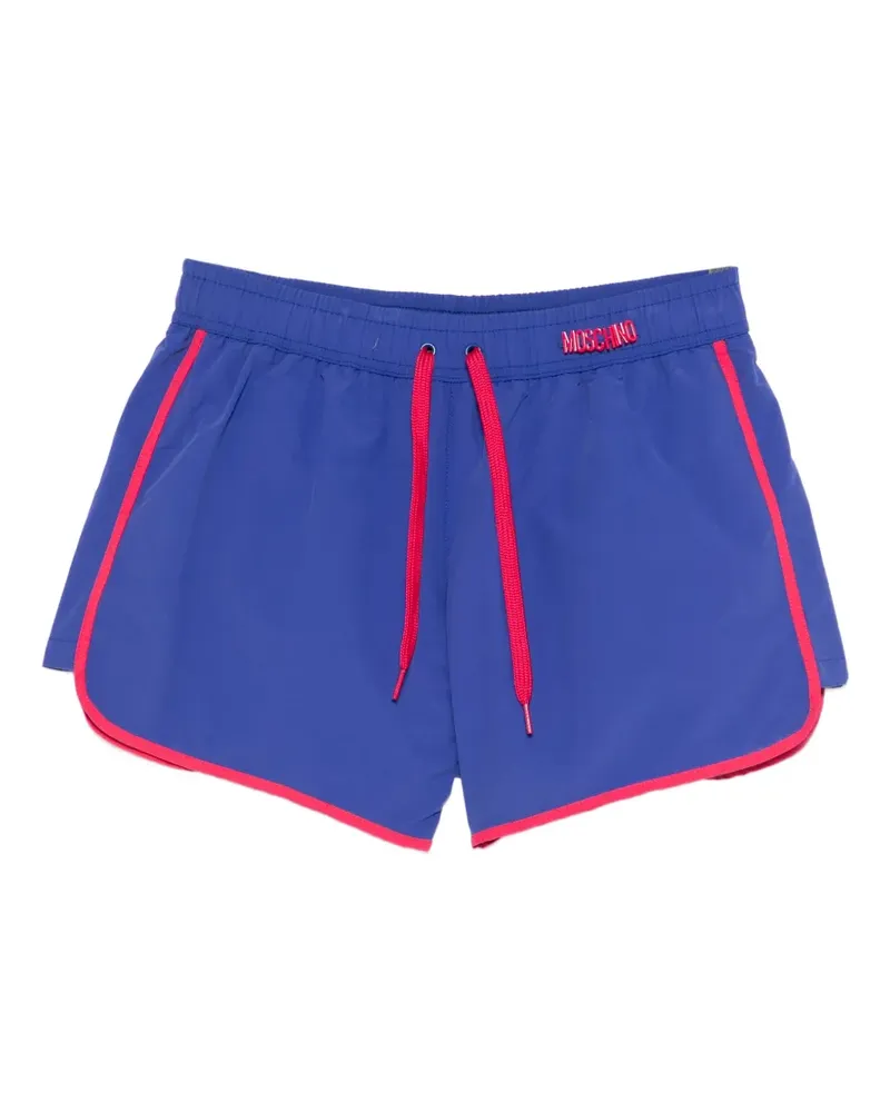 Moschino trimmed swim shorts - Blau Blau