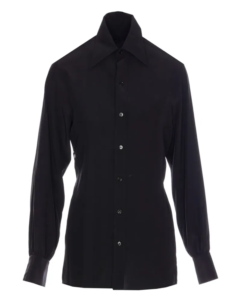Maison Margiela Hemd mit Ziernaht - Schwarz Schwarz
