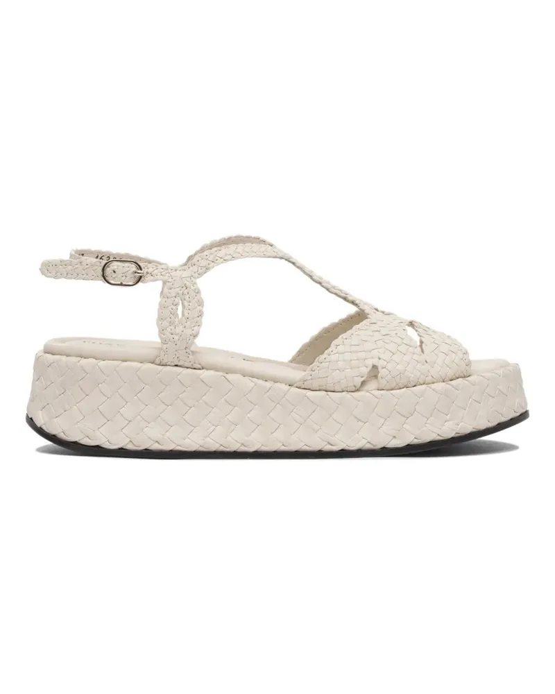 Toni Pons Sandalen mit Webmuster 95mm - Nude Nude