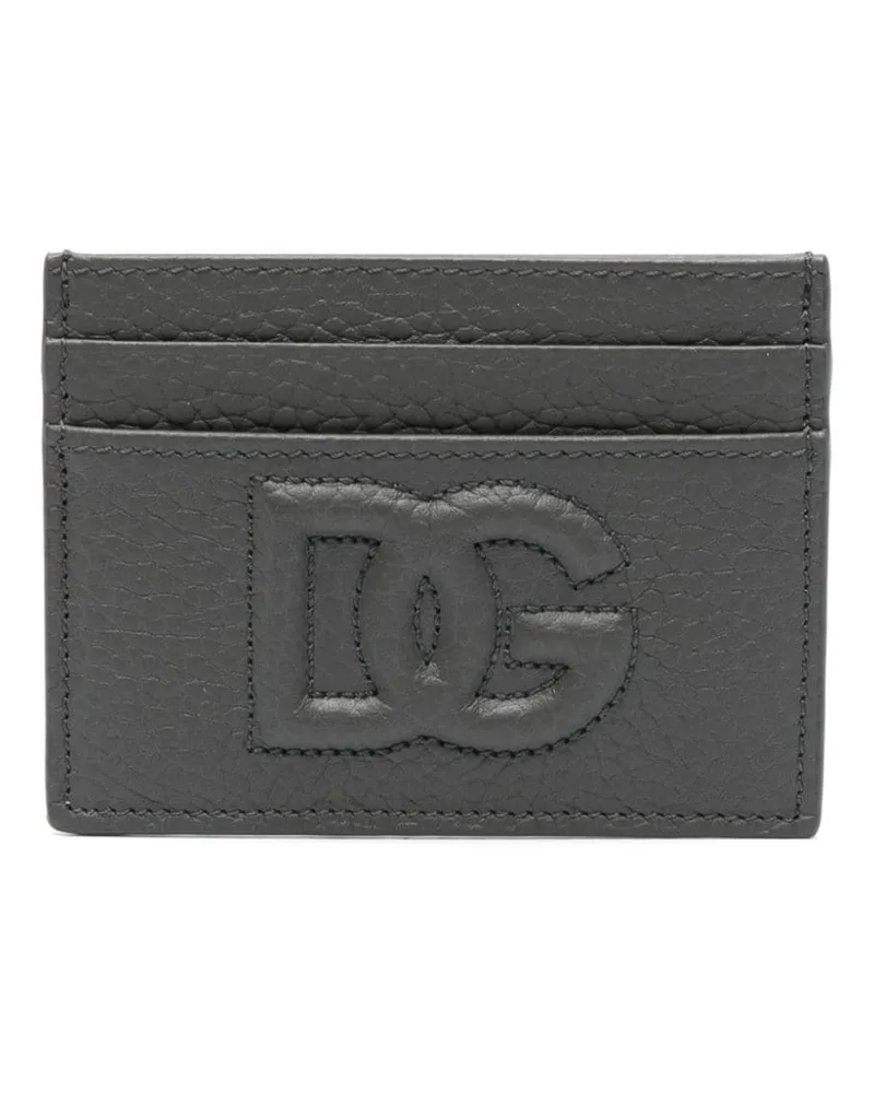 Dolce & Gabbana Kartenetui mit Logo-Prägung - Grau Grau