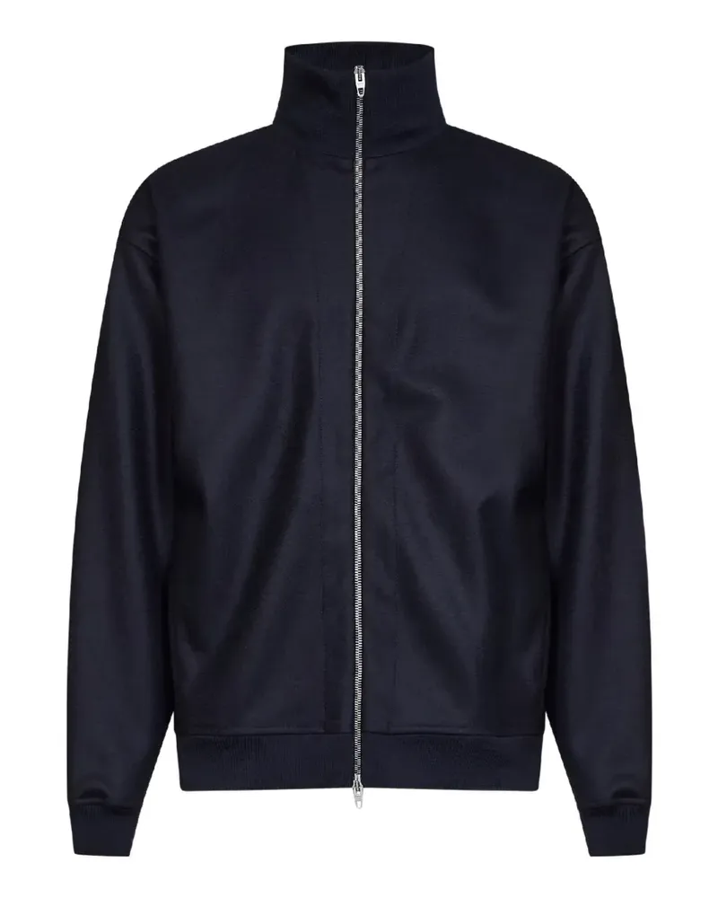 Jil Sander zip-up wool jacket - Blau Blau