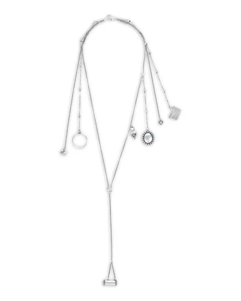 Ann Demeulemeester multi-charm necklace - Silber Silber