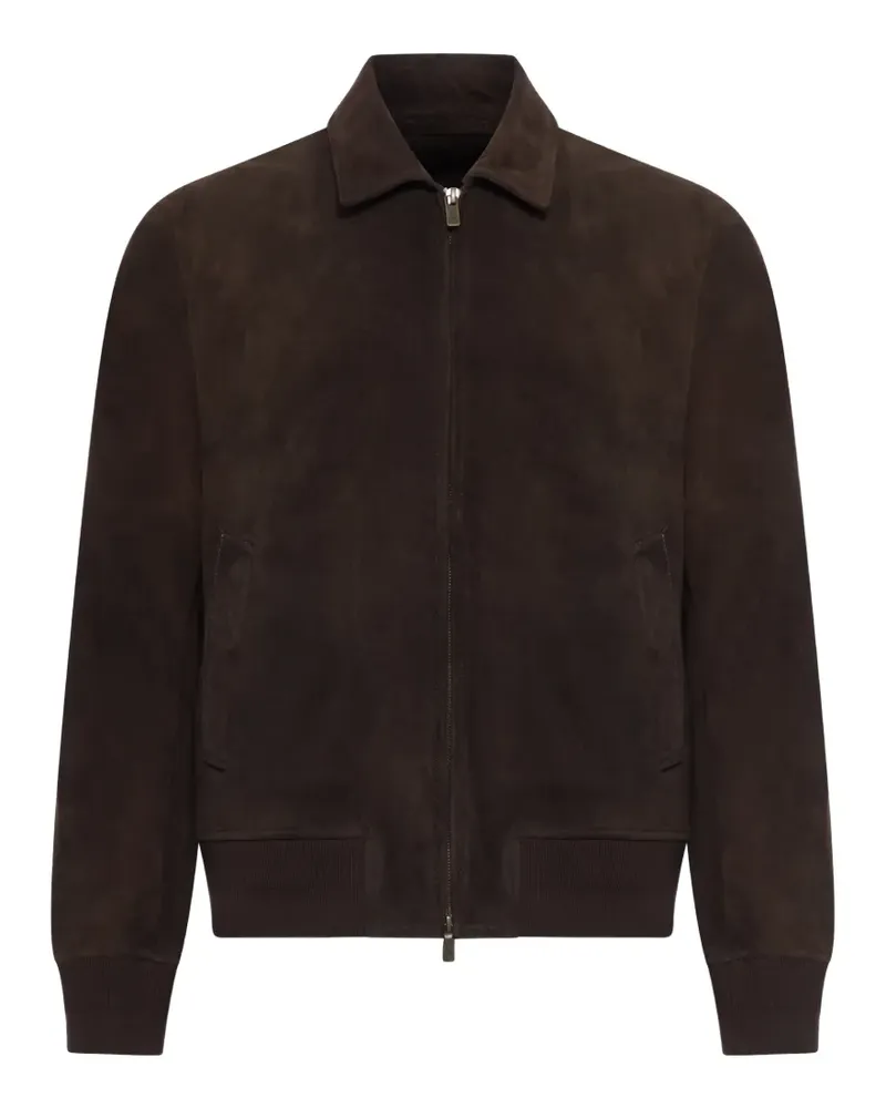 Salvatore Santoro Wildlederjacke mit Reißverschluss - Braun Braun
