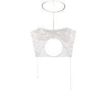 New Age Paillettentop - Grau