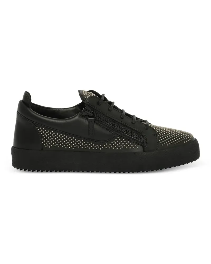 Giuseppe Zanotti Birel Vague Sneakers mit Nieten - Schwarz Schwarz