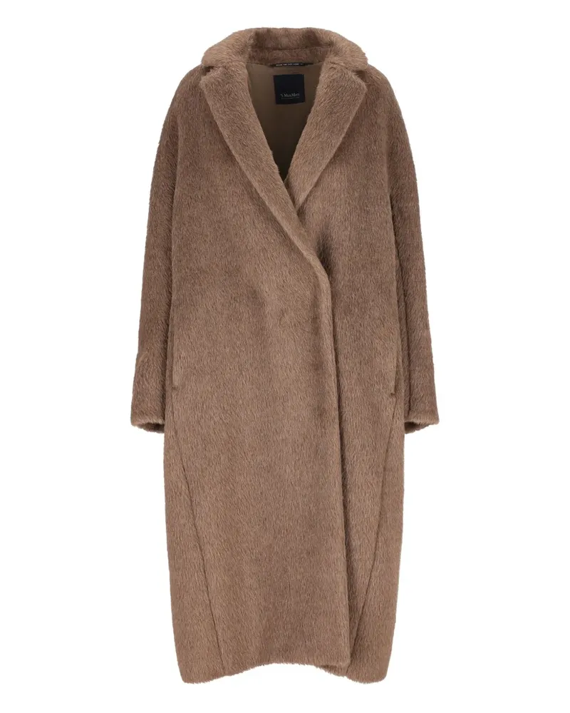 Max Mara Mantel mit Schalkragen - Braun Braun