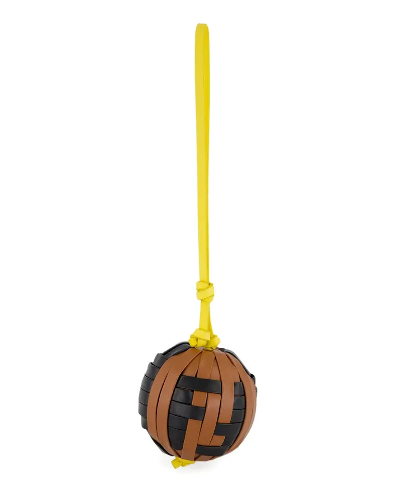 Fendi FF Sphera leather charm - Braun Braun