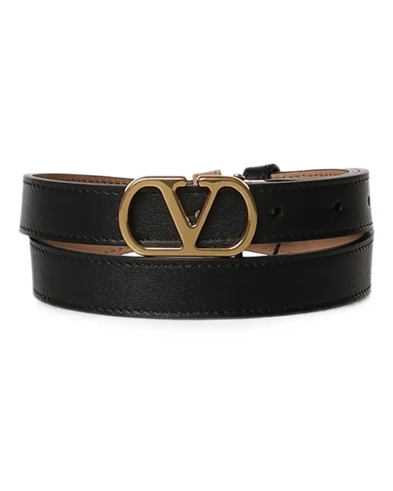 Valentino Garavani VLogo Signature reversible belt - Schwarz Schwarz