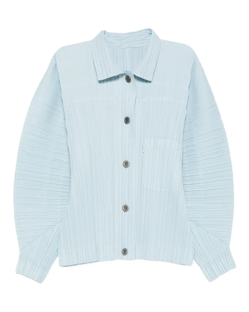 Issey Miyake Hemd mit Falten - Blau Blau