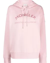 Moncler Hoodie mit Logo-Print Rosa