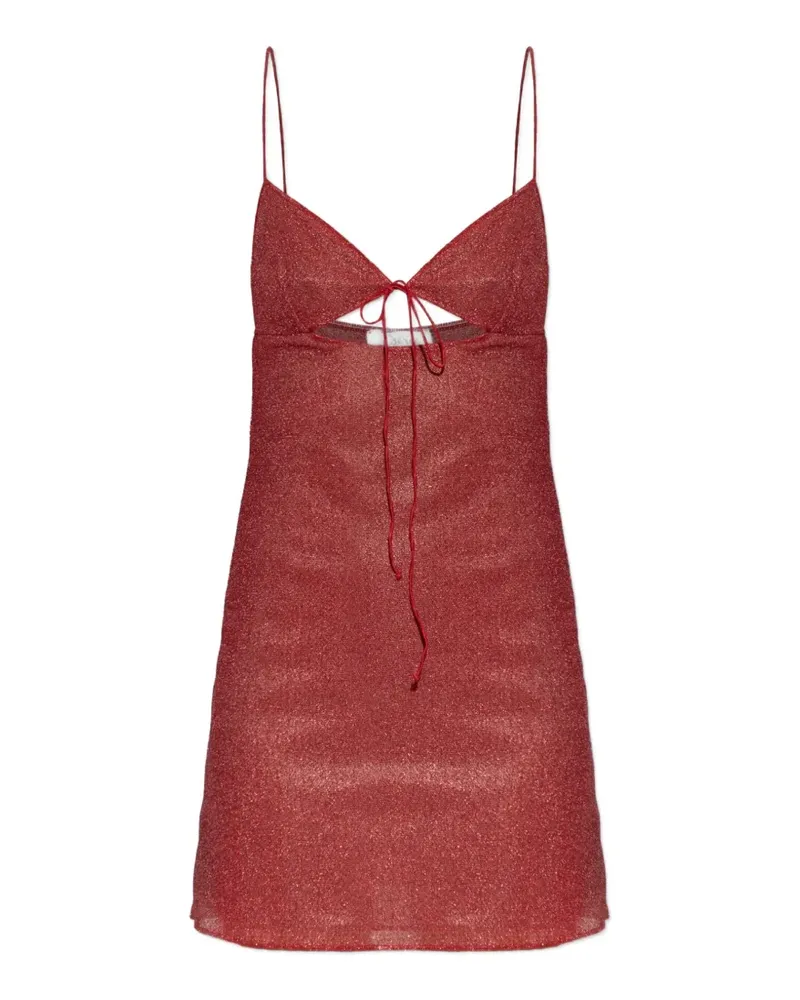 Oséree Kleid mit V-Ausschnitt - Rot Rot