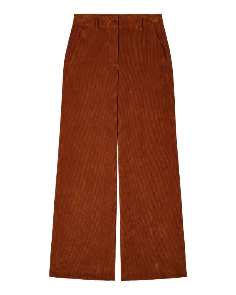 Patrizia Pepe Cordhose mit geradem Bein - Braun Braun