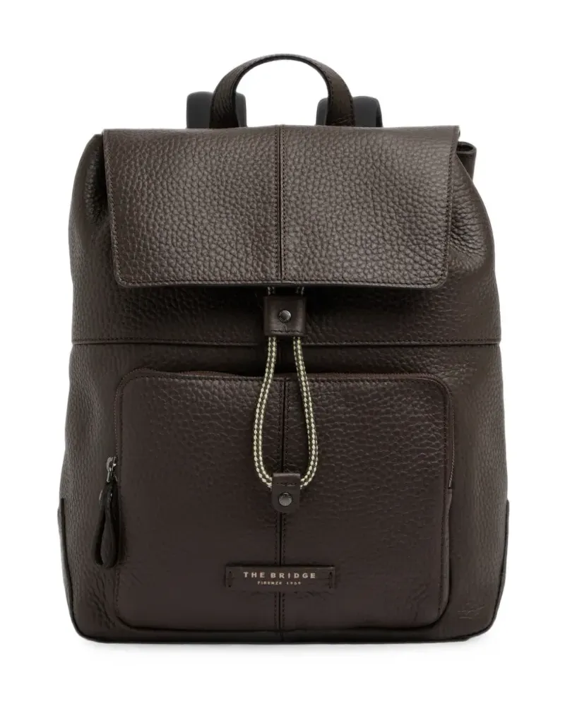 The Bridge grained leather backpack - Braun Braun