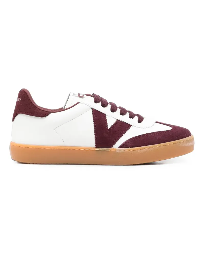 Victoria logo-patch panelled sneakers - Weiß Weiß