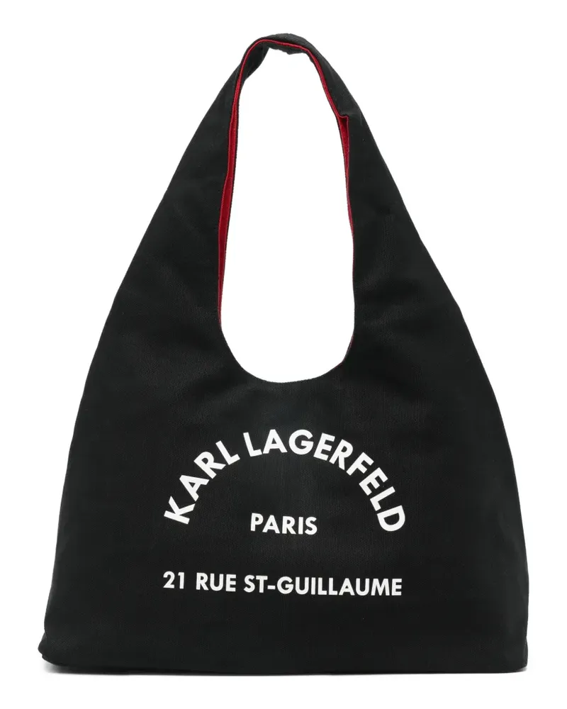 Karl Lagerfeld Handtasche mit Logo-Print - Schwarz Schwarz
