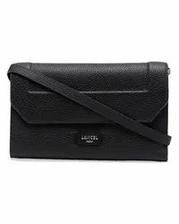 Lancel Schultertasche mit abnehmbarem Riemen Schwarz