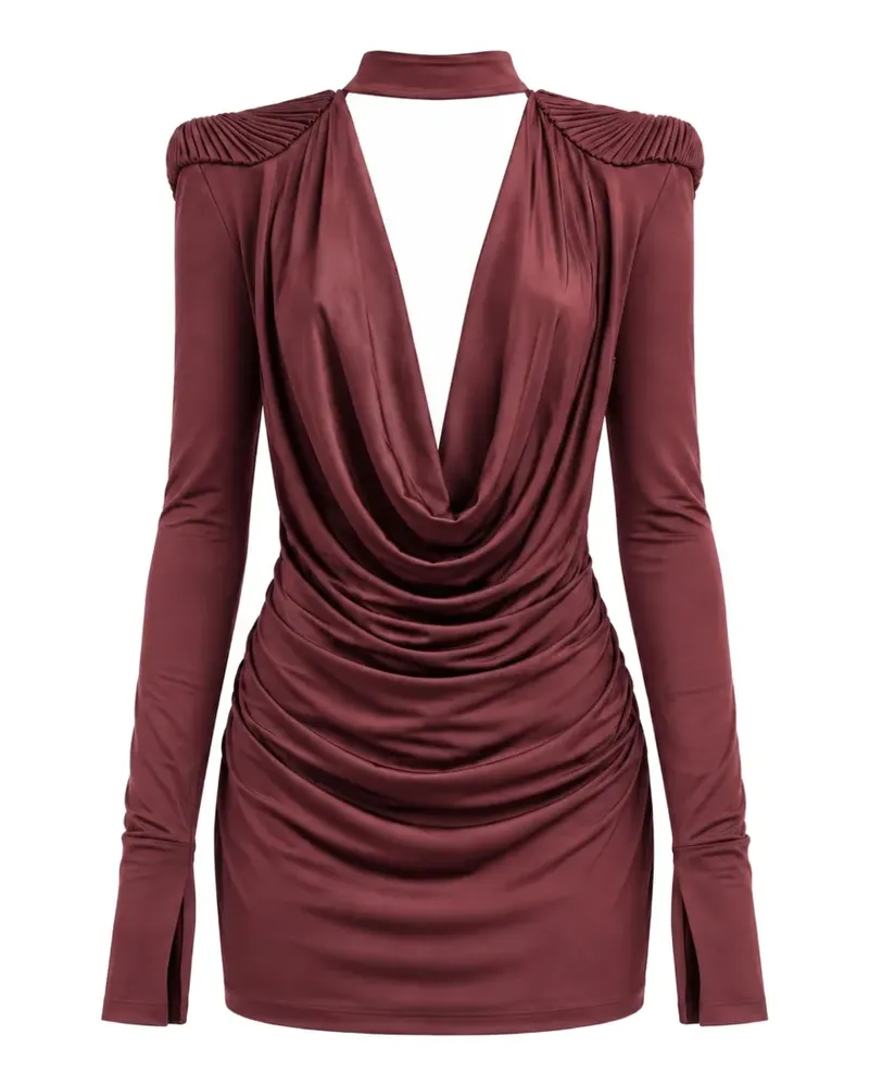 Amen Drapiertes Kleid - Rot Rot