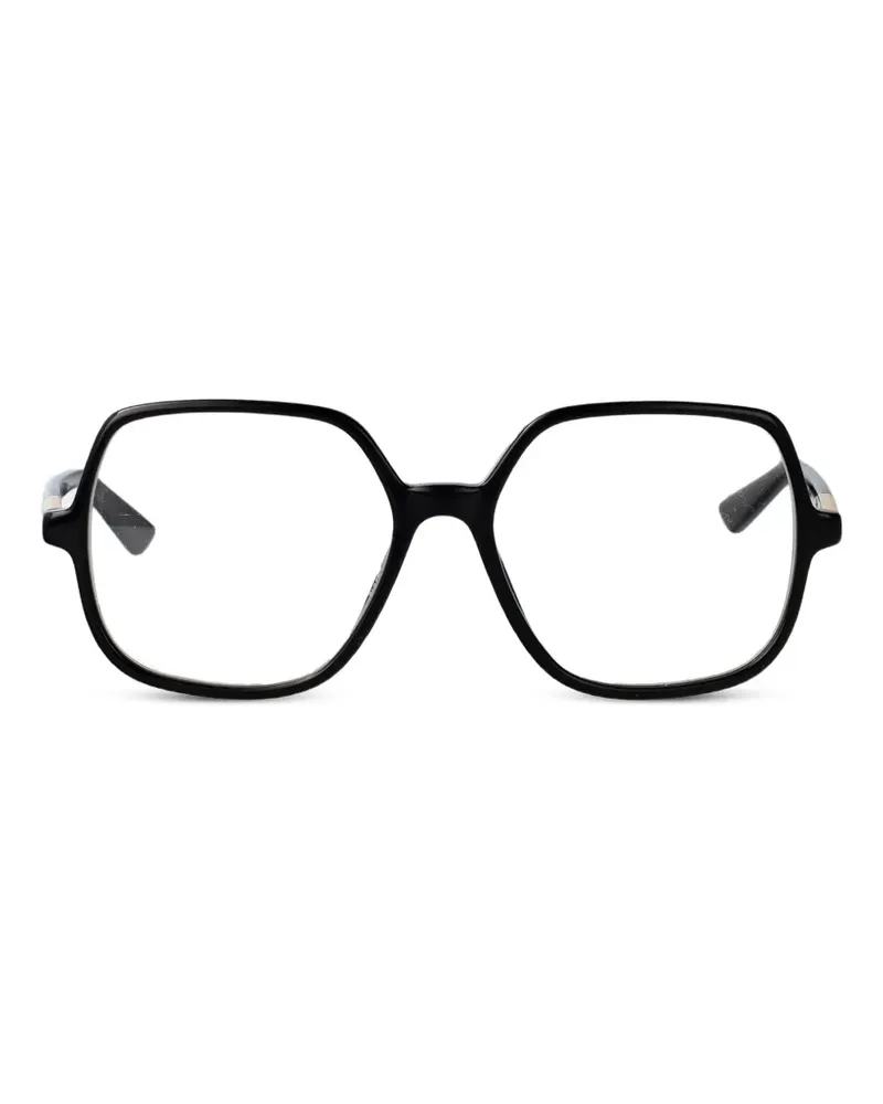 Chloé Brille mit geometrischem Gestell - Schwarz Schwarz