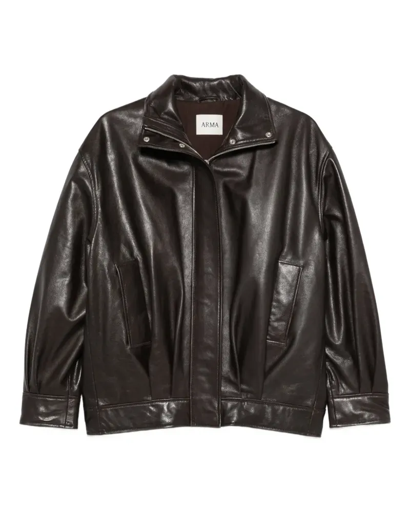 Arma Paula Lederjacke - Braun Braun