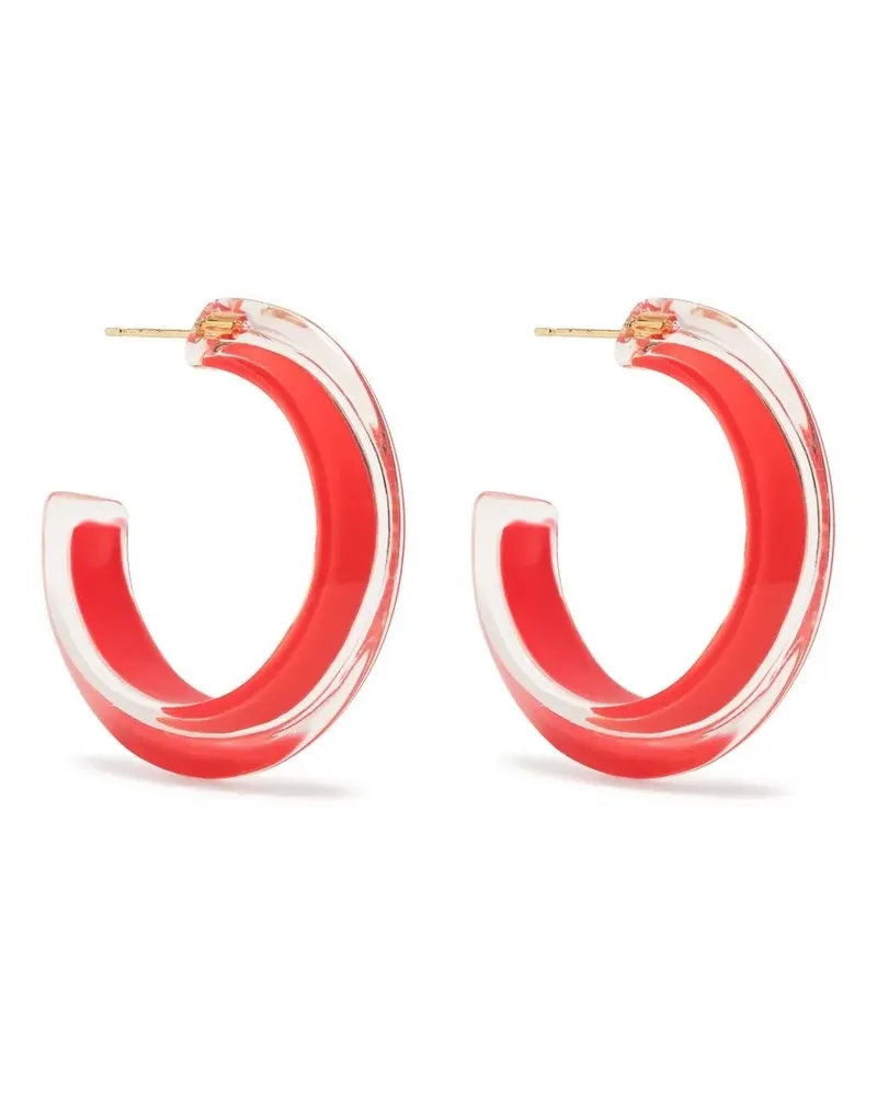 Alison Lou Kleine Jelly Creolen - Rot Rot