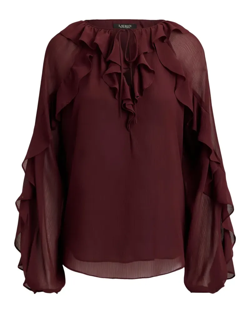Ralph Lauren Bluse mit Rüschen - Rot Rot