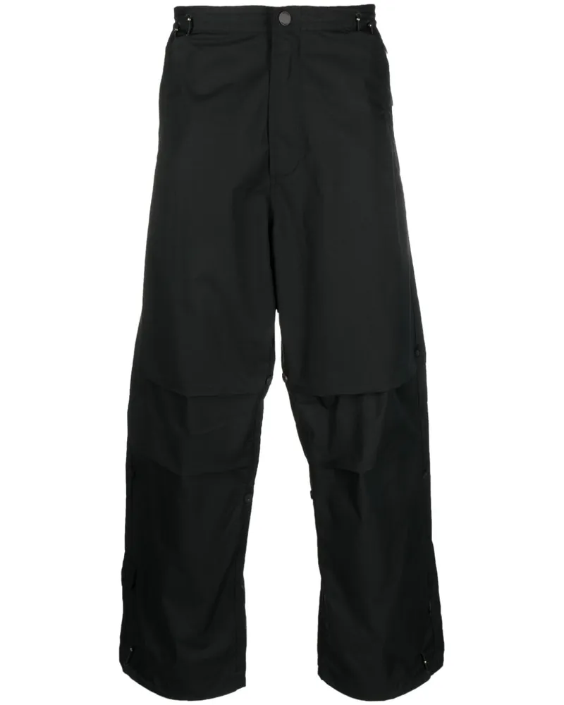 maharishi Sno Wide-Leg-Hose Schwarz