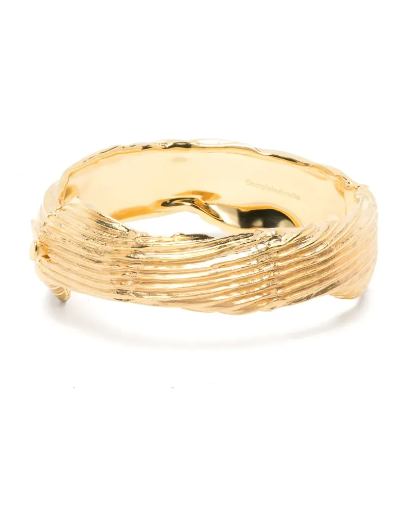Completedworks textured-finish cuff bracelet - Gold Gold