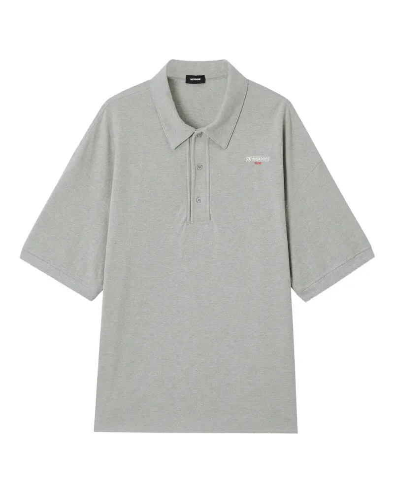 WE 11 DONE logo-embroidered polo shirt - Grau Grau