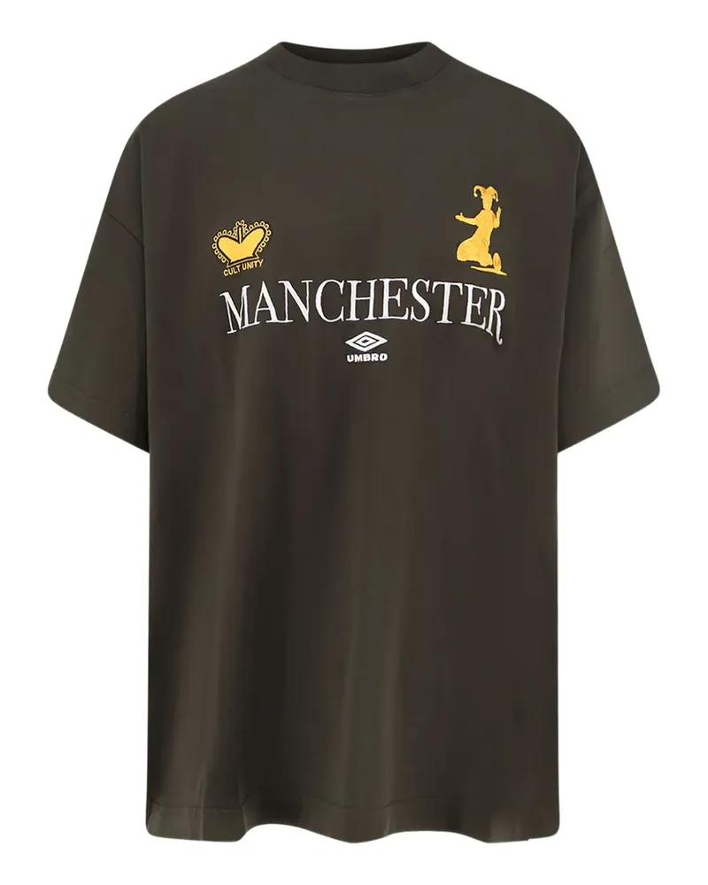 Umbro T-Shirt mit Logo-Print - Braun Braun