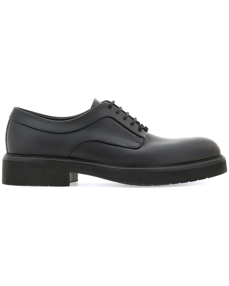 Ferragamo Derby-Schuhe mit Logo-Prägung - Schwarz Schwarz
