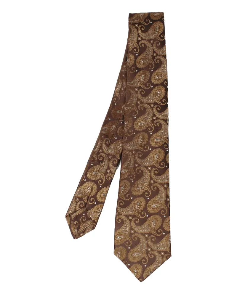 Kiton paisley-pattern tie - Braun Braun