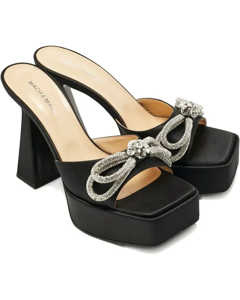 Mach & Mach bow-embellishment sandals - Schwarz Schwarz