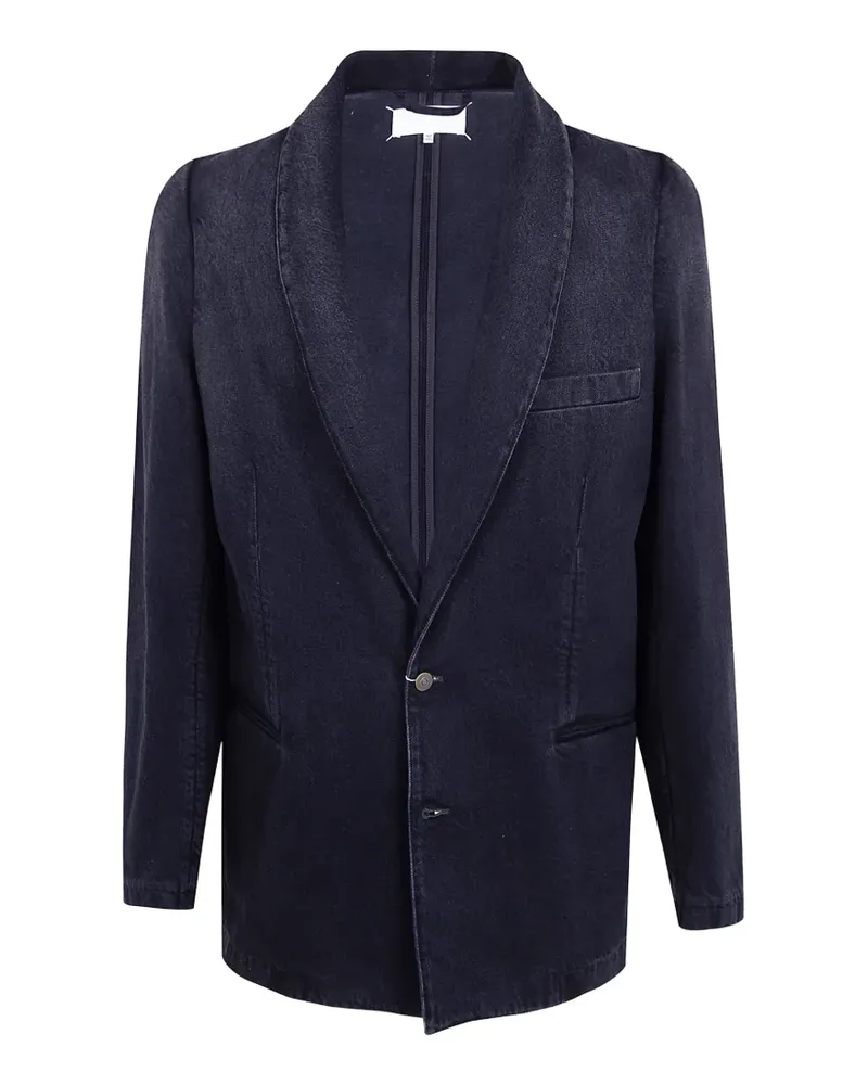 Maison Margiela shawl-lapel denim blazer - Blau Blau