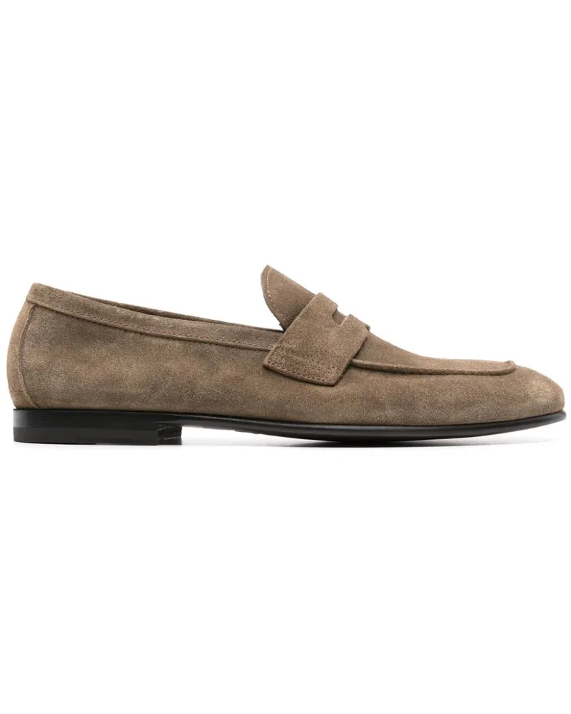 Scarosso Gregory Loafer aus Wildleder - Nude Nude