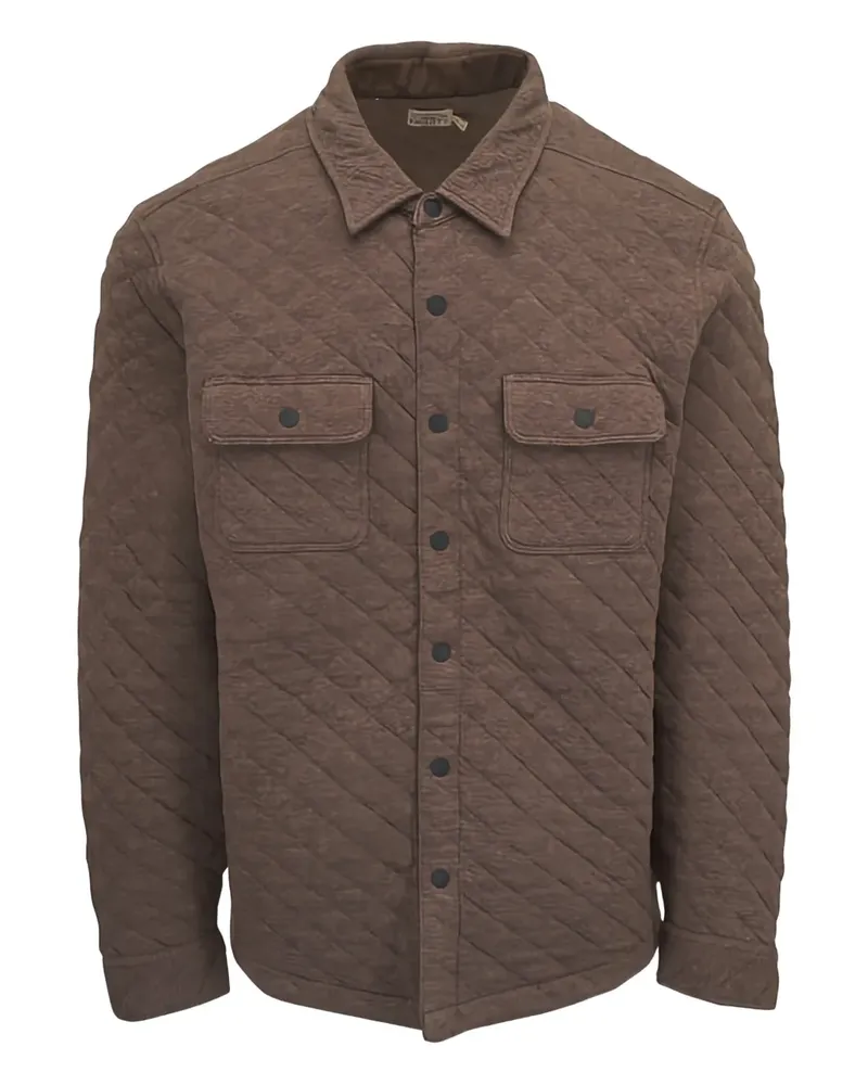 Faherty Epic quilted pocket overshirt - Braun Braun
