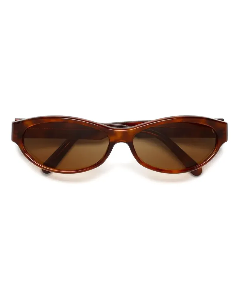 Marni Ouzoud Sonnenbrille mit ovalem Gestell - Braun Braun