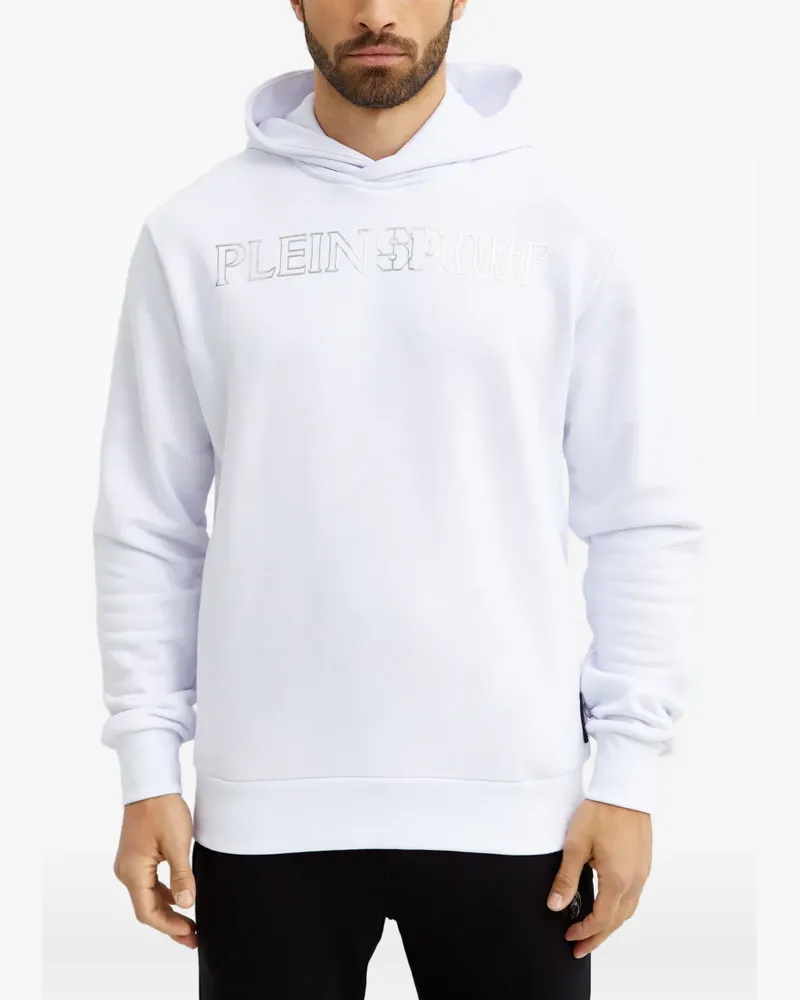 Philipp Plein logo-print hoodie - Weiß Weiß