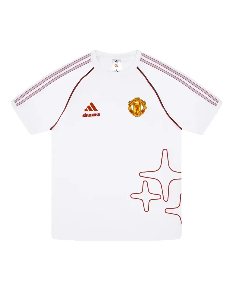 adidas x Manchester United x Drama T-Shirt mit Print - Weiß Weiß