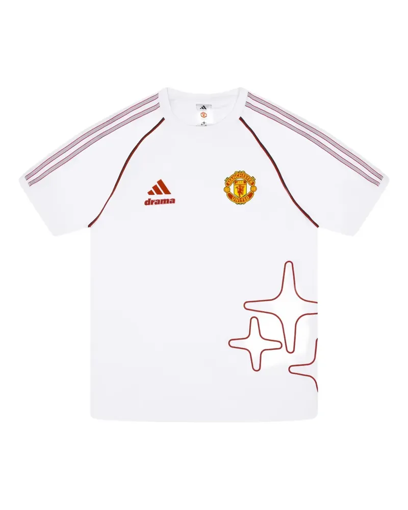 adidas x Manchester United x Drama T-Shirt mit Print - Weiß Weiß